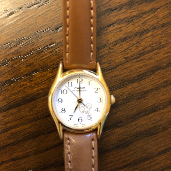 Casio leather watch
